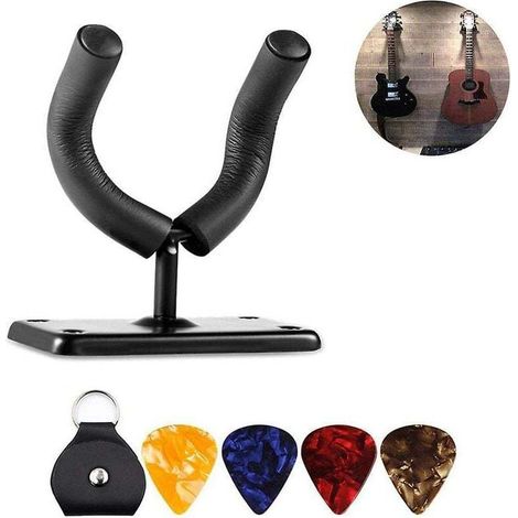 Gancio da bagno, supporto per chitarra, staffa per chitarra da parete, supporto a gancio, ganci da parete per strumenti a corda, supporti a gancio -Crezuo