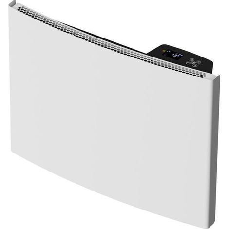 Optimea – Radiateur céramique inertie sèche 1000W – WiFi, écran LCD, programmable 7 jours – Détecteur de fenêtre ouverte, minuterie 24h – Économie d'énergie (1/3)