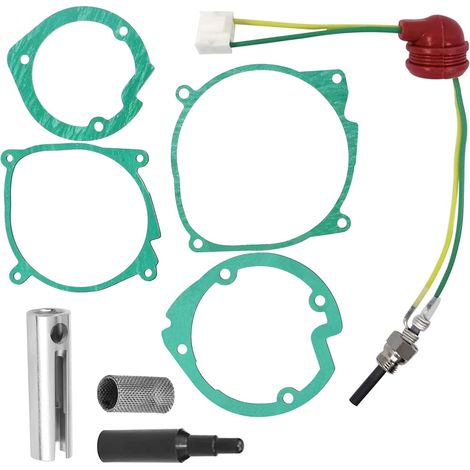 Kit de bougies de préchauffage diesel pour chauffage sur pied, 8 pièces 12 V-2 kW-5 kW, kit de réparation de bougies de préchauffage en céramique, kit de bougie de préchauffage en céramique avec pin (1/5)