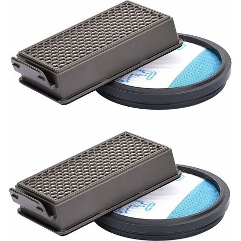 Kit de 2 filtros para aspiradoras ciclónicas Rowenta/Moulinex/Tefal Compact Power, accesorio de repuesto para sistema de filtración ZR005901