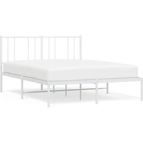 Maison Exclusive - Giroletto con Testiera Metallo Bianco 140x200 cm