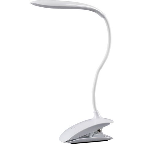 Ahlsen Lámpara con Clip para lectura, lámpara de escritorio de 16 LED, 3 modos de brillo ajustables por tacto, lámpara con Clip Flexible para leer libros, 1 ud. (1/4)