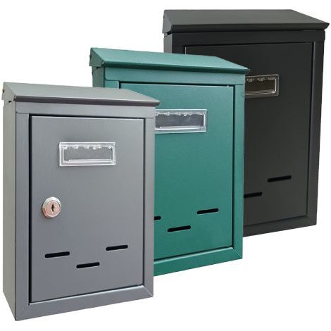 CASSETTA POSTALE 'MAGNOLIA SMALL' cm 18x 6x H.26 - grigio argento