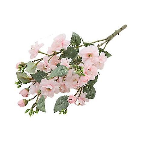 Fleurs artificielles simulant 5 roses - Longue durée de vie - Aspect naturel - Couleurs éclatantesrose clair (1/5)