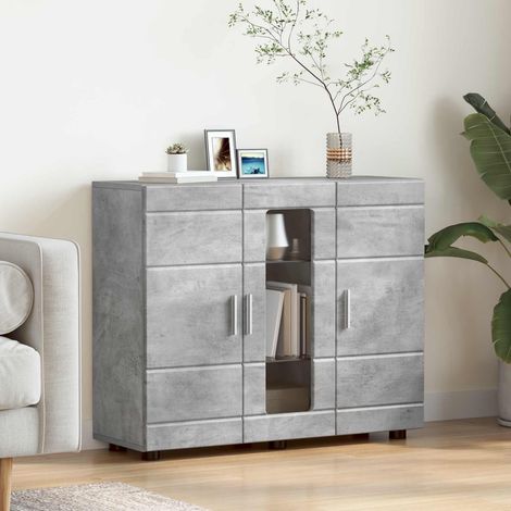 Teenpull – Holzschrank Beton Grau Holzwerkstoff (1/4)