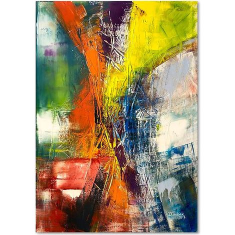 Tableau bois abstrait 72 - 40 x 50 cm