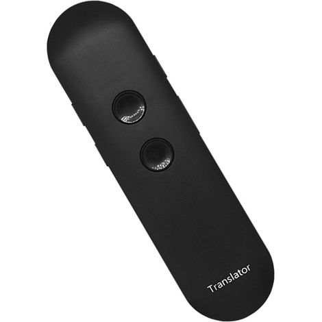 Smart voice-activated photo translator with real-time translation of 81 languages, supports remote translation – a must-have for overseas travel -- Black (1/4)