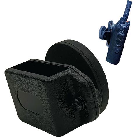 Walkie-talkie magnetic bracket back clip hanging base with strong magnetic base and silicone anti-slip walkie-talkie display stand quick-release bracket base (1/4)
