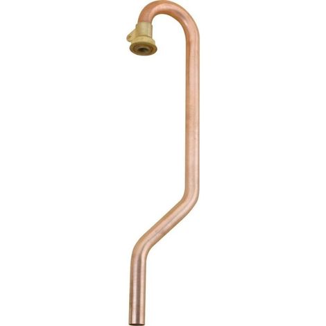 Crosse coudée 180° cuivre joint plat tube cuivre F - 22mm 6/20 -