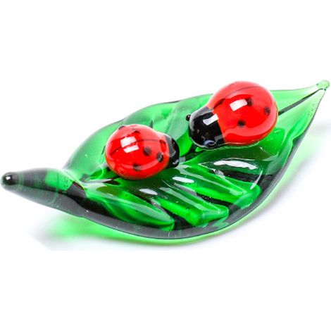 Figurine Insecte - En Verre Soufflé À La Main - Décoration Bureau Tableau Fenêtre Voiture - Lot De 6 (1/5)