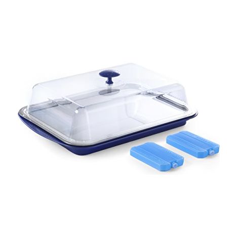 Vassoio refrigerante con coperchio 43x29cm - Hendi 424155 (1/4)