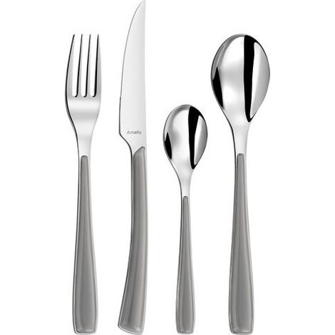 Set di posate grigie da 24 pezzi - 2224GYAF11C71 - Amefa