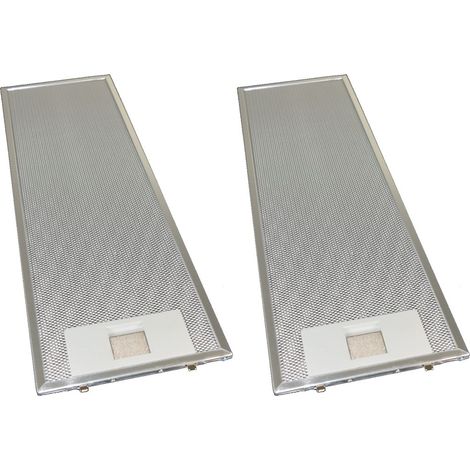 2 x Universal Cooker Hood Metal Grease Filter 159mm x 508mm (1/2)