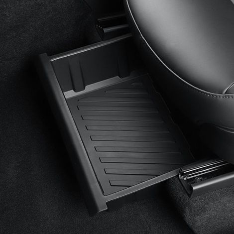 colour: Black Material: TPE Car front seat storage box/organizer. (1/4)