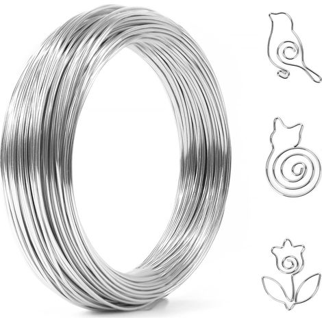 1mm Fil Aluminium, 30m Fil d'Artisanat en Aluminium (1/5)