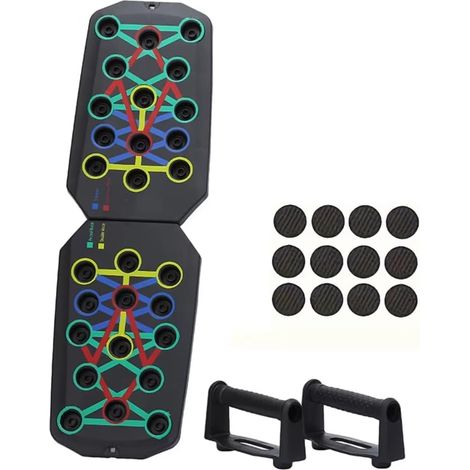 Équipement D'Entraînement de Planche de Push-Up Pliant Portable Multi-Fonctionnel pour l'abdomen et Le Système de Support de Poussée des Bras (1/5)