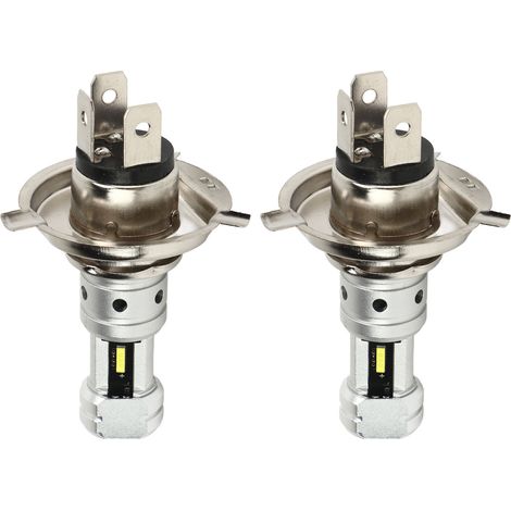 2 Ampoules LED H4 100W Moto 360° Super Lumineuses CSP Éco-Énergétiques Remplacement Suzuki Blanc 6000K (1/5)