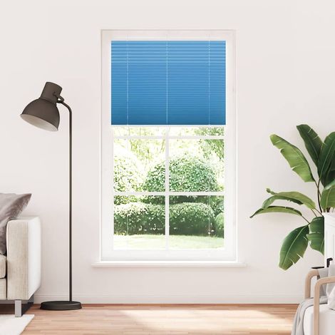 Maison Exclusive - Store plissé bleu 105x200 cm largeur du tissu 104,4cm polyester