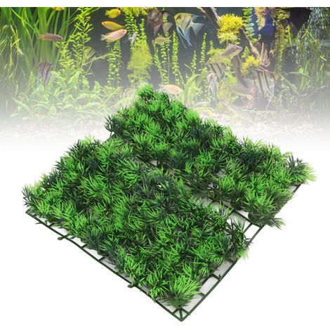 Décoration de Faux Gazon pour Aquarium et Terrarium - Herbe Artificielle Intérieur Extérieur-AUTRES (1/5)