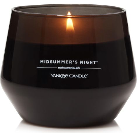 bougie parfumée  Bougie moyenne Midsummer's Night  Bougie longue durée : 35 à50pk heures de combustion  Design en verre élégant avec cire noire  Cadeau parfait pour femme (1/5)