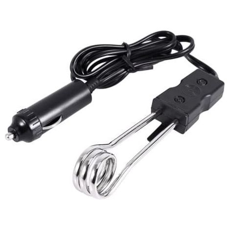 Automatic Water Heating, Portable 12V Mini Electric Car Submersible Water Heater, Ideal for Travel, Camping, Picnic, Boiling Water, Coffee or Tea Outdoors MUMU (1/4)