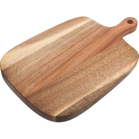 Planche à Découper Bois Acacia pour Cuisine Découpe Légumes Fruits Viande Suspension Facile (1/5)