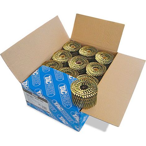 Boîte de 6000 clous à tête plate, annelés en rouleau D. 2,7 x 75 mm - Tacwise - 0430 - -