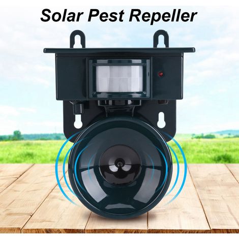 Répulsif à oiseaux à ultrasons alimenté à l'énergie solaire (1/5)