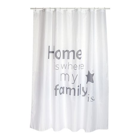 TENDA PER DOCCIA IN TESSUTO POLIESTERE HOME- cm 180x200- SPIRE- pezzi 1