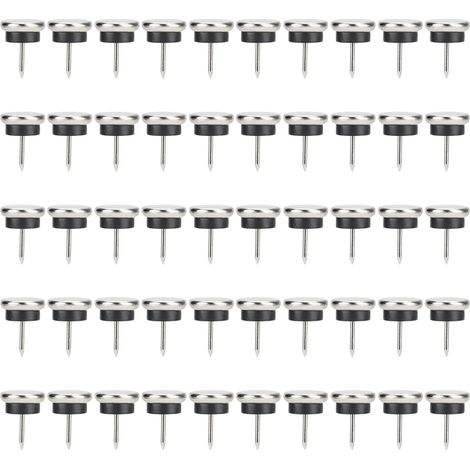 Lot de 50 patins protection épais en fer pour pieds canapé et chaise (1/5)