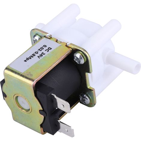 Électrovanne à connexion rapide 24 V CC, 6,35 mm (1/4 pouce), vanne d'arrivée d'eau pour machine à eau pure (1/5)