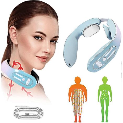 Appareil de massage lymphatique par points d'acupuncture du cou EMS, masseur lymphatique, appareil de massage lymphatique par points d'acupuncture du cou EMS (1/5)