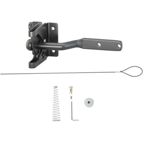1Ensemble Verrou de Clôture Auto Bloquant de Fermeture pour Portes Métalliques Vinyles (1/4)