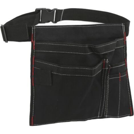 Pochette Ceinture à Outils Simple Face, Tablier de Travail en Toile 6 Poches avec Sangle réglable, Ceinture à Outils pour mécanicien, Charpentier, Jardinier, Bricoleur