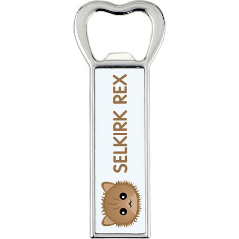 Selkirk Rex - apribottiglie con grafica e incisione di Art-Dog (1/5)