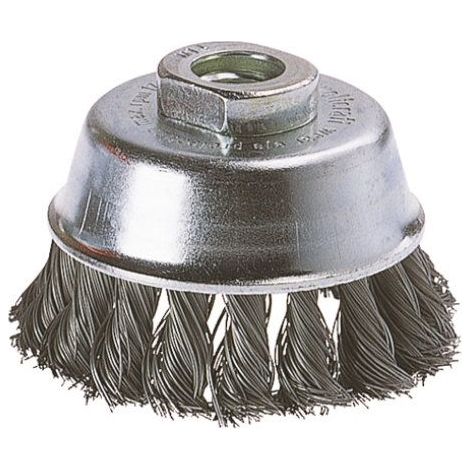 wolfcraft - Spazzola metallica per smerigliatrice - Filettatura M14 - Diametro 90 mm - cod. 2150000
