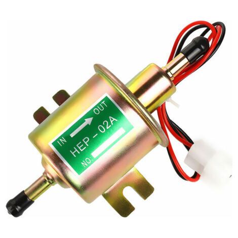 Pompe à essence électrique universelle en métal solide à essence 12V pour véhicule en ligne HEP-02A Voitures automobiles à basse pression pour Mazda Toyota (1/5)