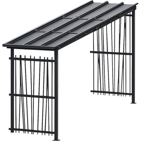 Mottez, Abri pour cycles, h x l 2360 x 5600 mm, bambou, (1/4)