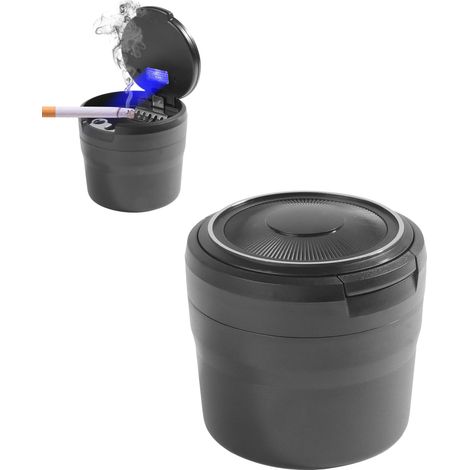 Cendrier Voiture,Accessoires de Voitures,Cendrier Voiture Anti Odeur en Acier Inoxydable avec Couvercle,Convient aux Modèles Généraux tels Que les Berlines,Voitures,Camions,SUV,Camping-cars (1/5)