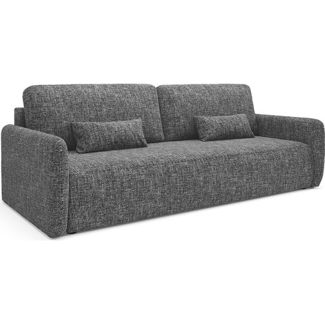 3-Sitzer-Sofa mit Bettkasten Lazare Dunkelgrau