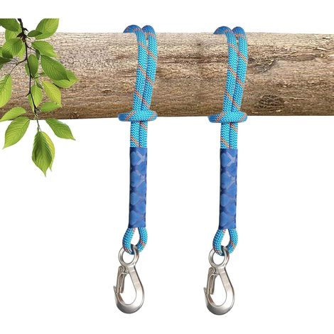 2 Cordes Corde Balancoire Exterieur Accessoirs Balancoire 60cm Fixation Balancoire Exterieur, Tragfähigkeit 400 kg pour L'Intérieur et L'extérieur, Les Hamacs, Les Balançoires dans Les Arbres