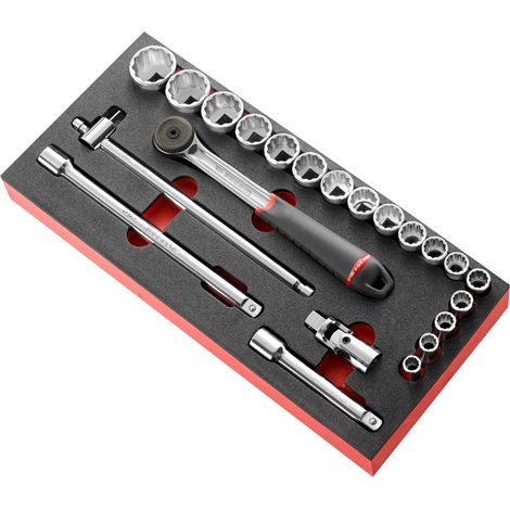 Jeu de douilles Facom 1/2" Carré 22 pièces ( Prix pour 1 )