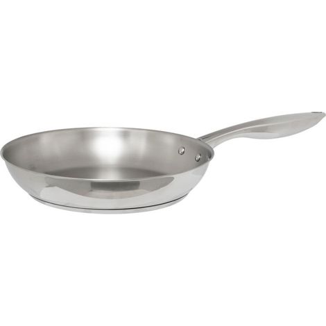 Poêle en Inox Résilience de 28 cm - Haute qualité, compatible tous feux y compris induction - Livraison gratuite (1/5)