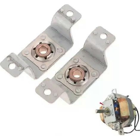 Lot de 2 pièces de rechange pour moteur de sèche-cheveux : support, roulement, rotor et cadre. (1/4)