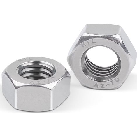 Ecrou M5 DIN 934 ISO 4032 Ecrou Inox M5 20 pièces Ecrous Hexagonal en Acier inoxydable Hexagonaux Pour Vis Boulons et Écrous Contre à filetage Métrique (1/5)