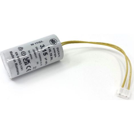 Condensateur 3,15µF avec connecteur d'origine pour moteur Bubendorff (1/2)