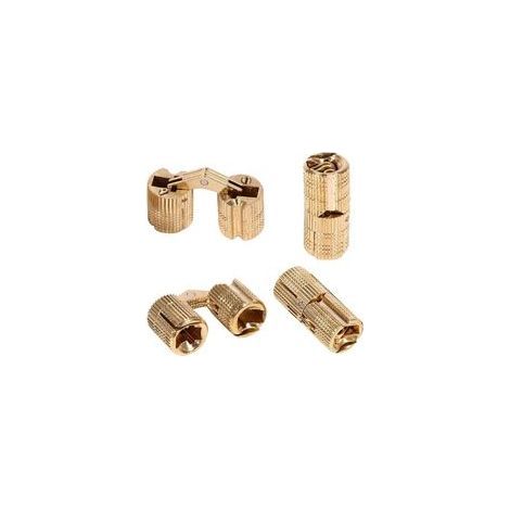 Charnières invisibles pour boîte à bijoux en laiton doré de 12 mm, lot de 4 (1/5)
