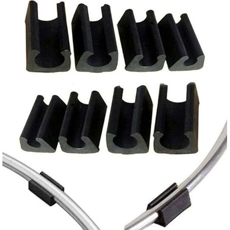 32 pièces chaise pied Tube curseur embout bouchon meubles sol protecteur en forme de U chaise en plastique bouchon 10mm (1/2)