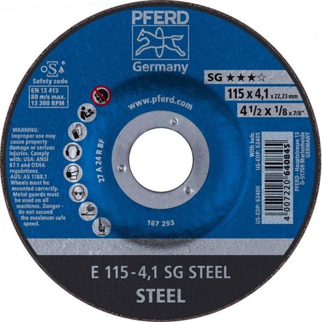 Pferd Schruppscheibe E 115-4,1 Sg Steel (1/5)