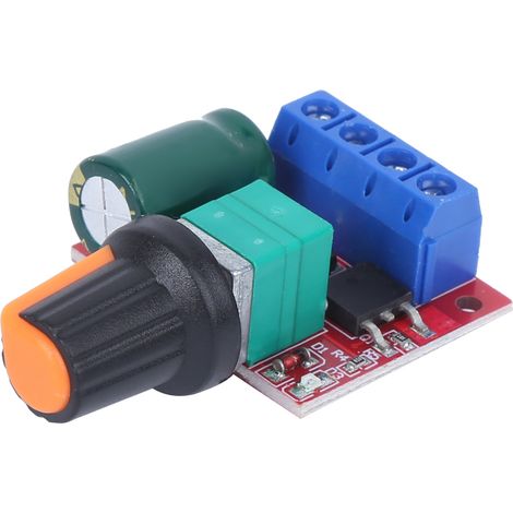 2 PWM-Drehzahlregler für Mini-Gleichstrommotoren 4,5 V–28 V, einstellbarer Reglerschalter, LED-Modul, 5 A (1/5)